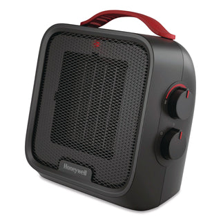 Honeywell UberHeat 5 Ceramic Heater, 4.5 x 4.5 x 8.86, Black (HWLHCE210B)