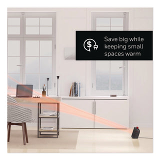 Honeywell UberHeat 5 Ceramic Heater, 4.5 x 4.5 x 8.86, Black (HWLHCE210B)