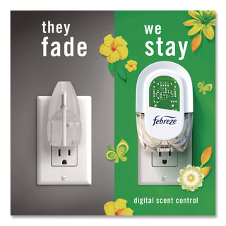 Febreze® PLUG Air Freshener Warmer Starter Kit, Clear/White, with (2) Gain Original Refills (PGC4166)