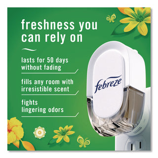 Febreze® PLUG Air Freshener Warmer Starter Kit, Clear/White, with (2) Gain Original Refills (PGC4166)