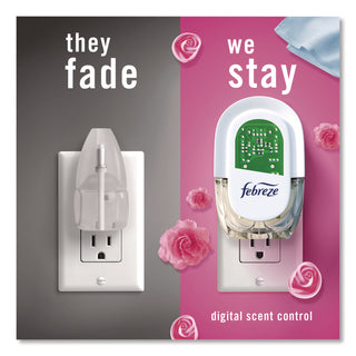 Febreze® Air Freshener Warmer Starter Kit, Clear/White, with (2) Downy April Fresh Refills (PGC4174)