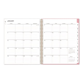 Blue Sky® Mimi Pink Weekly/Monthly Planner, Floral Artwork, 11 x 8.5, Pink/Blue/Rose Cover, 12-Month (Jan to Dec): 2025 (BLS13726425)
