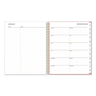 Blue Sky® Mimi Pink Weekly/Monthly Planner, Floral Artwork, 11 x 8.5, Pink/Blue/Rose Cover, 12-Month (Jan to Dec): 2025 (BLS13726425)