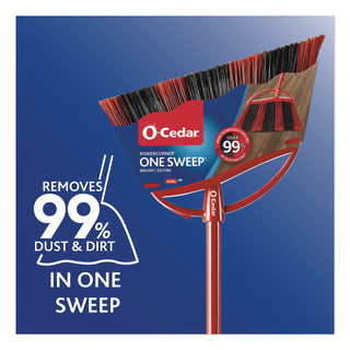 O-Cedar® One Sweep Large Broom, 48" Handle, Red/Black/Gray (FHD172163EA)