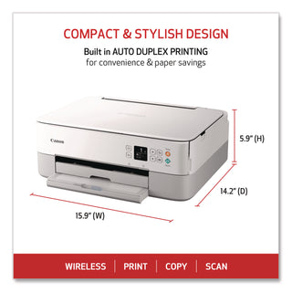 Canon® PIXMA TS6420a Wireless Color All-in-One Inkjet Printer, Copy/Print/Scan (CNMTS6420AWHITE)