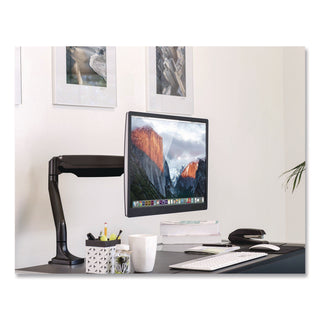 MOUNT-IT! Single Monitor Gas-Spring Mounting Arm, For 13" to 32" Monitors, 360 Degree Rotation, +/-45 Degree Tilt, Black, Supports 20lb (MNIMI1771BLACK)