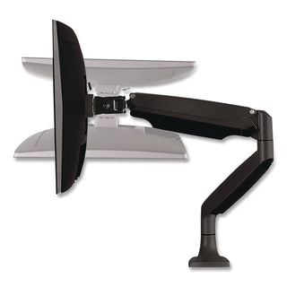MOUNT-IT! Single Monitor Gas-Spring Mounting Arm, For 13" to 32" Monitors, 360 Degree Rotation, +/-45 Degree Tilt, Black, Supports 20lb (MNIMI1771BLACK)