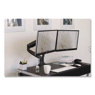 MOUNT-IT! Single Monitor Gas-Spring Mounting Arm, For 13" to 32" Monitors, 360 Degree Rotation, +/-45 Degree Tilt, Black, Supports 20lb (MNIMI1771BLACK)