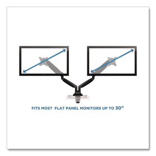 MOUNT-IT! Single Monitor Gas-Spring Mounting Arm, For 13" to 32" Monitors, 360 Degree Rotation, +/-45 Degree Tilt, Black, Supports 20lb (MNIMI1771BLACK)