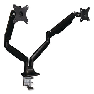 MOUNT-IT! Single Monitor Gas-Spring Mounting Arm, For 13" to 32" Monitors, 360 Degree Rotation, +/-45 Degree Tilt, Black, Supports 20lb (MNIMI1771BLACK)