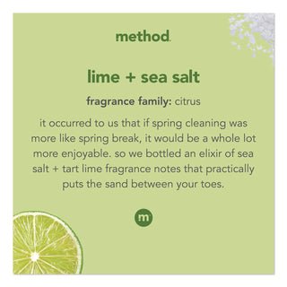Method® Dish Soap Refill, Lime and Sea Salt Scent, 54 oz Bottle (MTH359411)