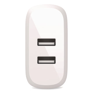 Belkin® BOOST CHARGE Dual USB-A Wall Charger, White (BLKWCB002DQWH)