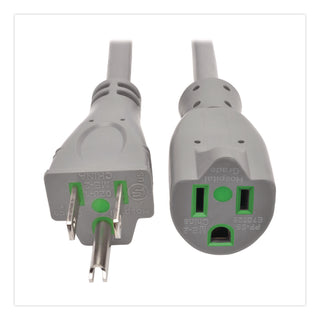 Tripp Lite by Eaton Hospital-Grade Extension Cord, 15 ft, 15 A, Gray (TRPP024015GYHG)