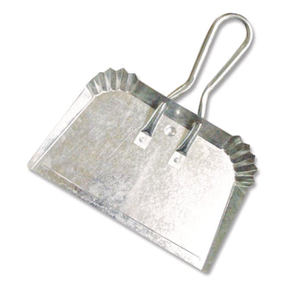 Quickie® Bulldozer Dust Pan, 17" w, Aluminum Handle, Silver (BUO428)