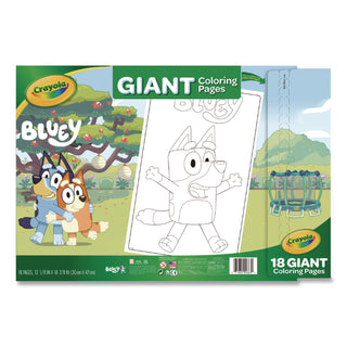 Crayola® Bluey Giant Coloring Pages, (18) 12.13" x 18.88" Sheets (CYO42663)