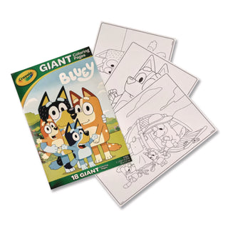 Crayola® Bluey Giant Coloring Pages, (18) 12.13" x 18.88" Sheets (CYO42663)