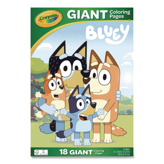 Crayola® Bluey Giant Coloring Pages, (18) 12.13" x 18.88" Sheets (CYO42663)