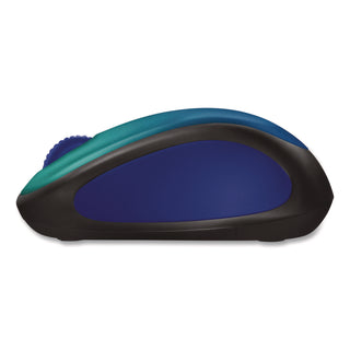 Logitech® Design Collection Limited Edition Wireless Mouse. 2.4 GHz, 33 ft, Left/Right Hand Use, Blue Aurora (LOG910006118)