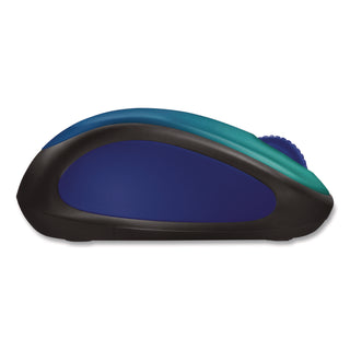 Logitech® Design Collection Limited Edition Wireless Mouse. 2.4 GHz, 33 ft, Left/Right Hand Use, Blue Aurora (LOG910006118)