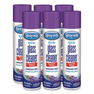 Sprayway® Glass Cleaner, Lavender, 19 oz Aerosol Spray, 6/Carton (CGCSW5029)
