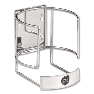 Sani Professional® Large/XL Canister Wall Bracket, 5.88 x 5.75 x 5.25, Chrome (NICP010803)