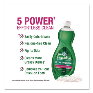 Ultra Palmolive® Dishwashing Liquid, Ultra Strength, Original Scent, 32.5 oz Bottle (CPC45093EA)