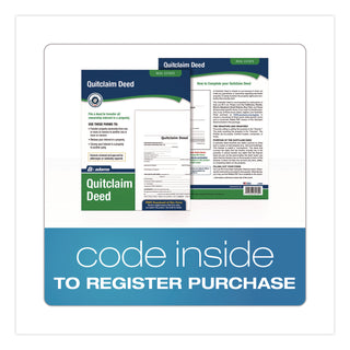 Adams® Quitclaim Deed Forms with Instructions and Free Downloads, One-Part (No Copies), 8.5 x 11, 4 Forms Total (ABFLF298)