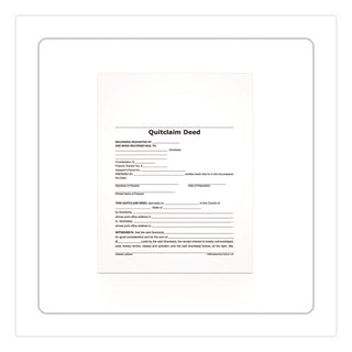 Adams® Quitclaim Deed Forms with Instructions and Free Downloads, One-Part (No Copies), 8.5 x 11, 4 Forms Total (ABFLF298)