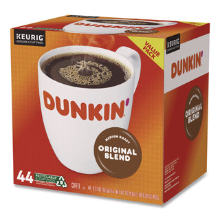 Dunkin'® K-Cup Pods, Original Blend, 0.37 oz, 44/Box (GMT2091512)