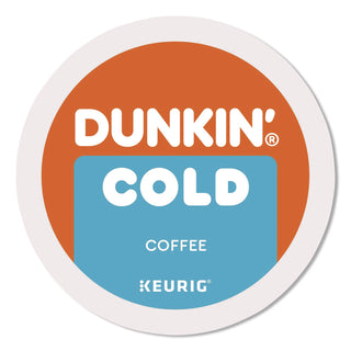Dunkin'® Cold Iced Coffee K-Cups, Regular, 0.44 oz, 22/Box (GMT5000369251)