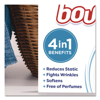 Bounce® free and gentle Dryer Sheets, Fragrance-Free, 240/Box (PGC24684BX)