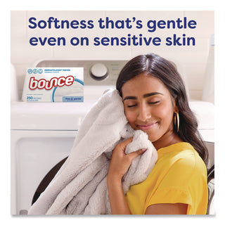 Bounce® free and gentle Dryer Sheets, Fragrance-Free, 240/Box (PGC24684BX)