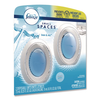 Febreze® smallSPACES, Linen and Sky, 0.25 oz, 2/Pack (PGC93326EA)