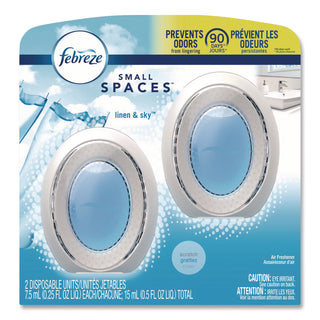 Febreze® smallSPACES, Linen and Sky, 0.25 oz, 2/Pack (PGC93326EA)