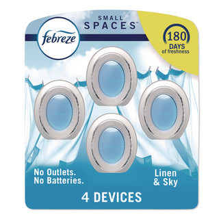 Febreze® smallSPACES, Linen and Sky, 0.25 oz, 4/Pack (PGC2572)
