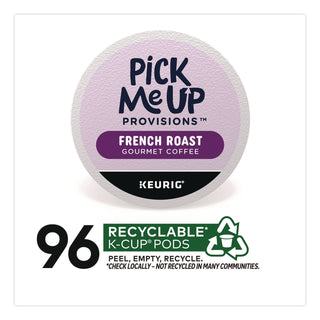 Pick Me Up Provisions™ French Roast Coffee K-Cups, 24/Box, 4 Boxes/Carton (PIE52966CT)
