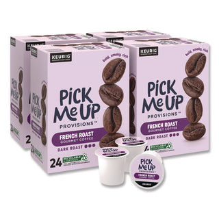 Pick Me Up Provisions™ French Roast Coffee K-Cups, 24/Box, 4 Boxes/Carton (PIE52966CT)