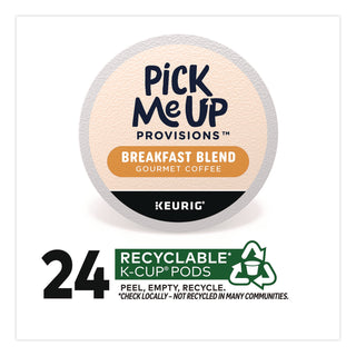 Pick Me Up Provisions™ Breakfast Blend Coffee K-Cup, 24/Box (PIE5000381024)