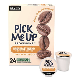 Pick Me Up Provisions™ Breakfast Blend Coffee K-Cup, 24/Box (PIE5000381024)