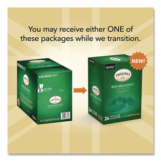 TWININGS® Tea K-Cups, Irish Breakfast, 0.11 oz, 24/Box (TWGTNA87303)