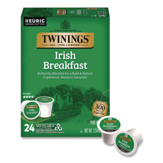 TWININGS® Tea K-Cups, Irish Breakfast, 0.11 oz, 24/Box (TWGTNA87303)