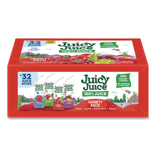 Juicy Juice® Juice Box Variety Pack, Assorted Flavors, 6.75 oz Box, 32/Carton (JUJ2730145)