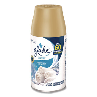 Glade® Automatic Air Freshener Refill, Clean Linen, 6.2 oz Can, 3/Pack (SJN375632)