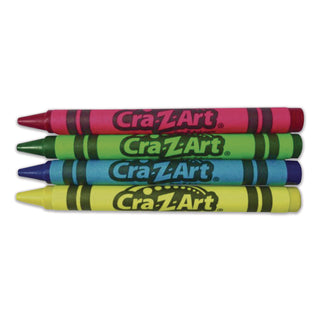 Cra-Z-Art® Crayons, 4 Assorted Colors, 4/Box, 12 Boxes/Pack (CZA1021748)