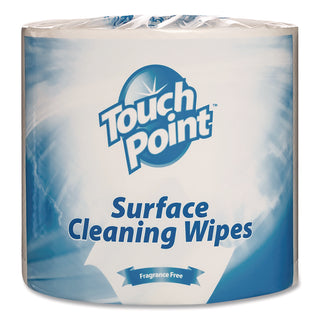 Touch Point® Facility Cleaning Wipes, 8 x 6, Fragrance-Free, 900/Roll, 2 Rolls/Carton (HOSWE900TP)