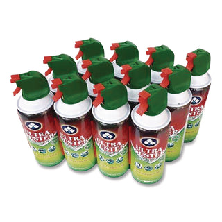 Ultra Duster™ Industrial Strength Compressed Air Duster Cleaner, 10 oz Can, 12/Carton (ULDUDS10P12C)