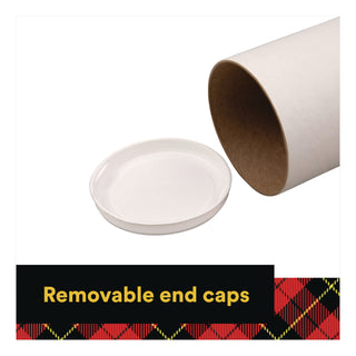 Scotch™ Mailing Tube, 48" Long, 4" Diameter, White (MMM7982)