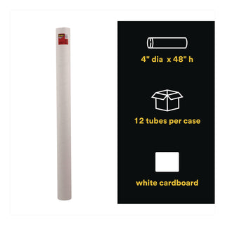 Scotch™ Mailing Tube, 48" Long, 4" Diameter, White (MMM7982)