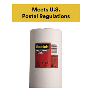 Scotch™ Mailing Tube, 48" Long, 4" Diameter, White (MMM7982)