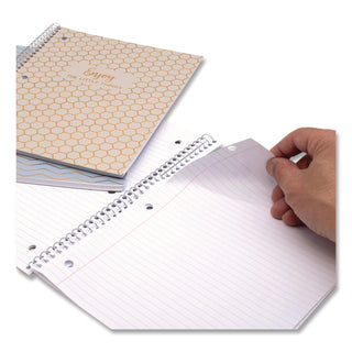 PUKKA PAD® 1-Subject Notebook, Medium/College Rule, Assorted Haze Cover Colors, (50) 10.5 x 8 Sheets, 3/Pack (PUK9978ASTHZE)